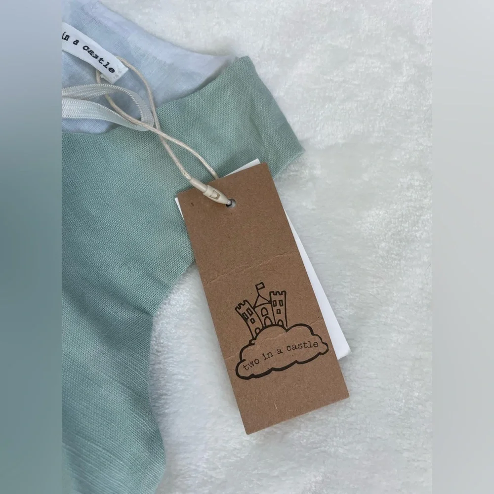 NWT Baby Boy Linen Blend Matching Vest Set